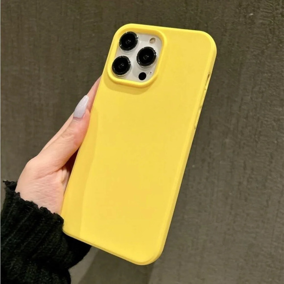 ⚠️Clearance iPhone 14/Pro/Pro Max Solid Yellow Phone Case - Picture 2 of 4